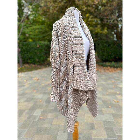 Anthropologie Cardigan Sweater Boho Hippie Rustic Cozy Winter Lounge Coastal - Picture 4 of 13